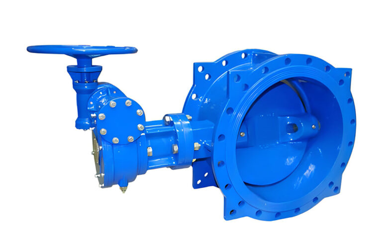 Flanged double eccentric butterfly valve